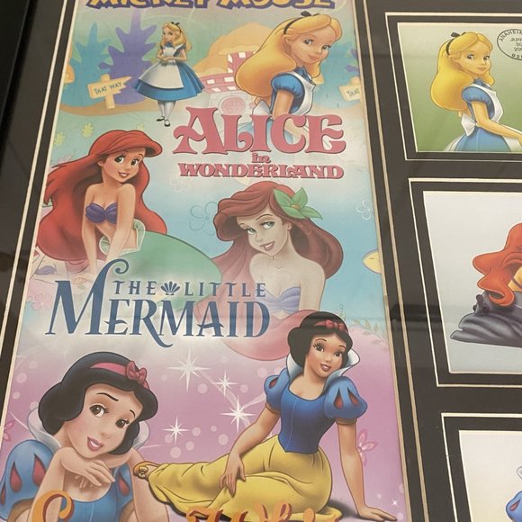 Disney Framed Art Limited Edition Mickey Mouse Alice Snow White Little Mermaid - Picture 4 of 7